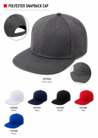CP23 100% Polyester 6 Panel Snapback Cap 