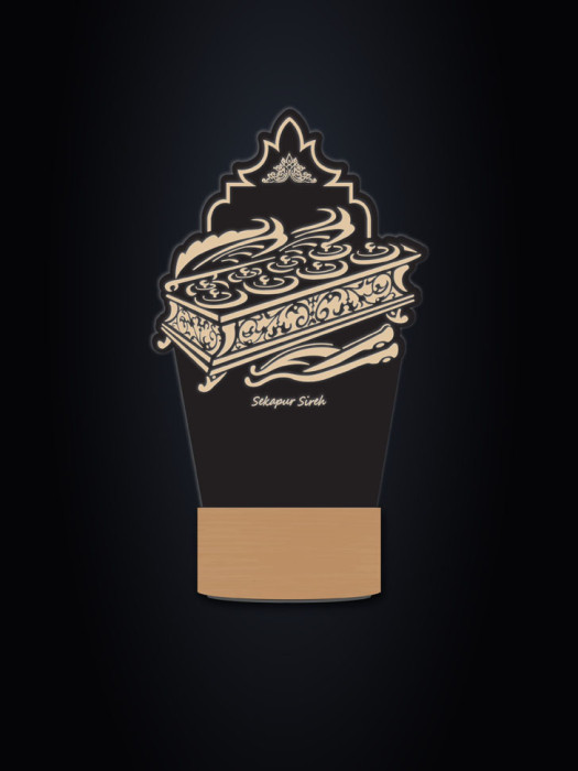 EG17010-LW-PC17010 Sekapur Sireh LED Plaque 