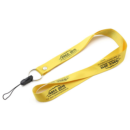 SSL01 20mm Nylon Lanyard With Plastic Handphone Hook and Button Style 