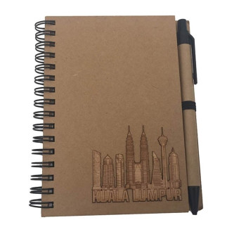 Wooden Notebook Mini KLCC