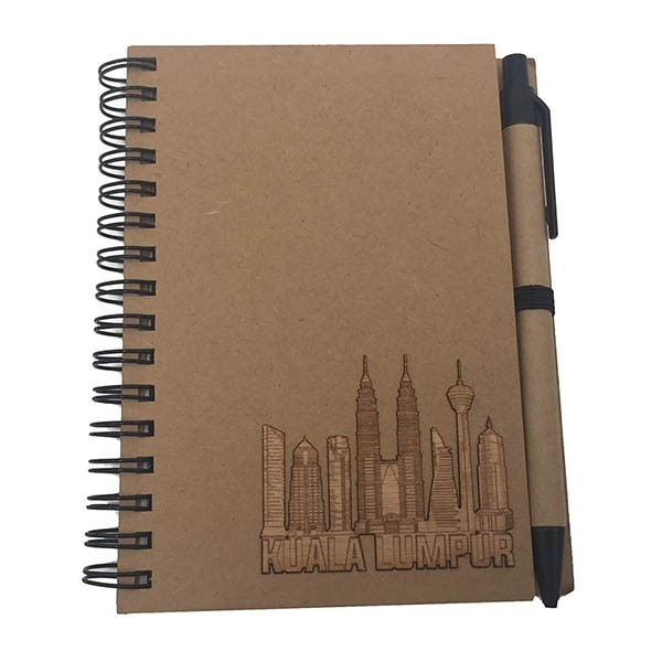 Wooden Notebook Mini KLCC 