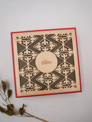 PCW923006-01 Wooden Box Malaysia Ramadhan Mubarak 21.7cm X 21.7cm X 6.8cm PCW923006-01 Wooden Box Malaysia Ramadhan Mubarak 21.7cm X 21.7cm X 6.8cm
